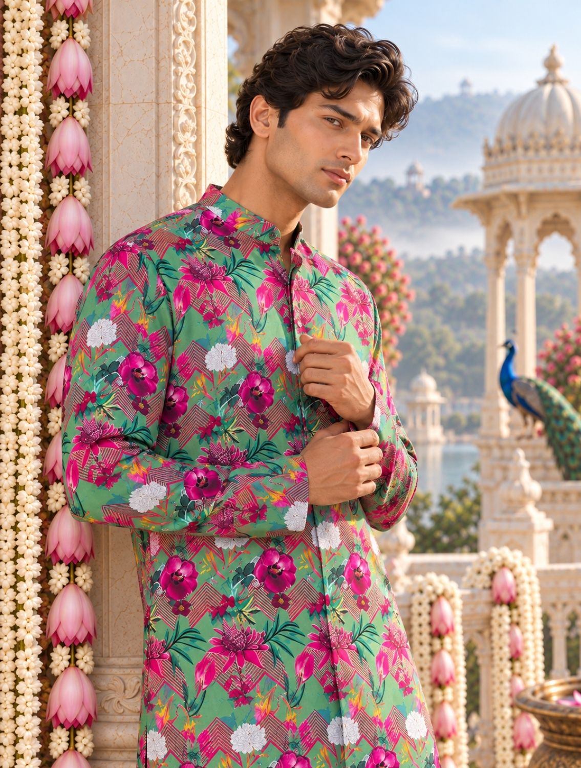 Arya Printed Linen Coord Set