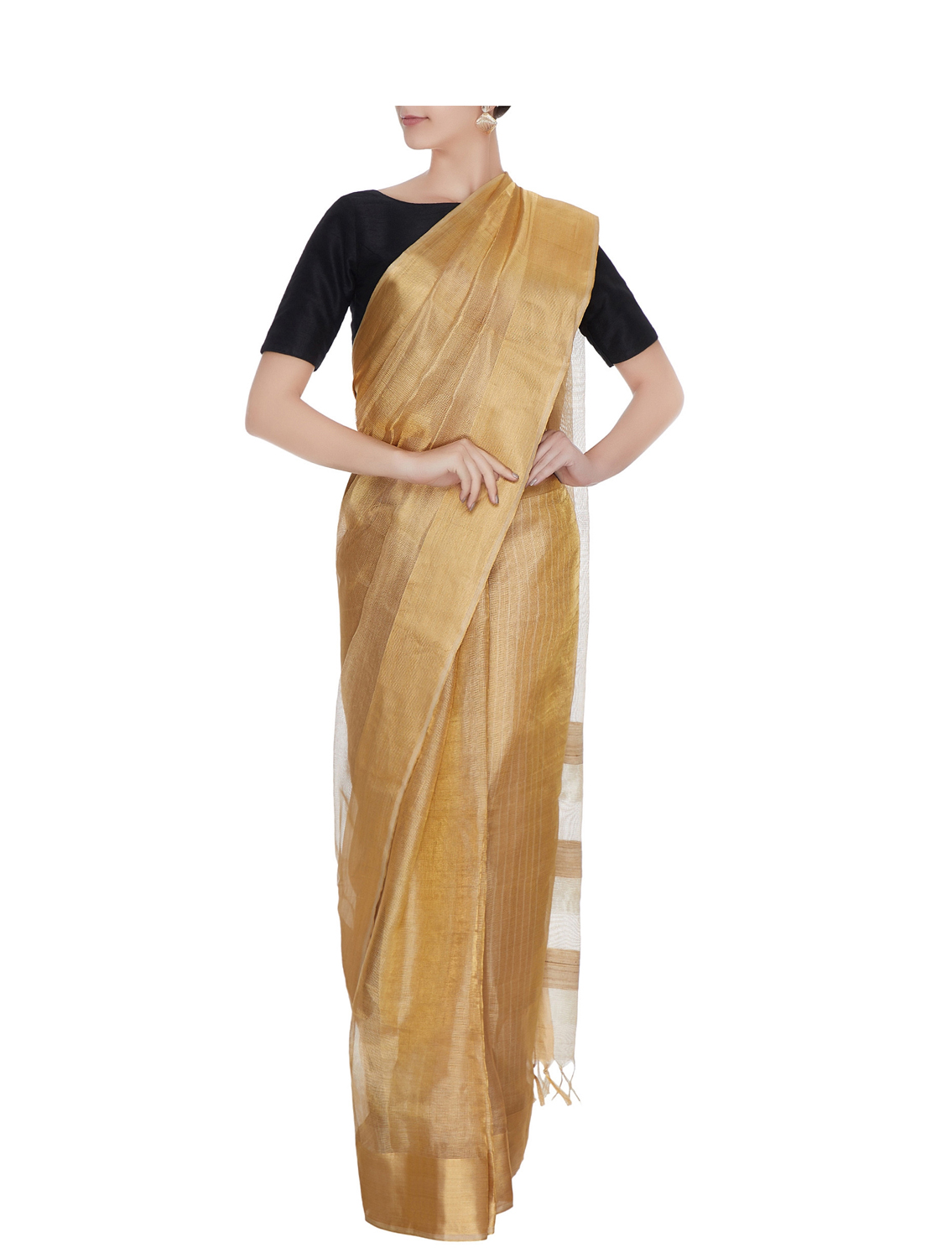 Gold Tussar Silk Heritage Line Saree