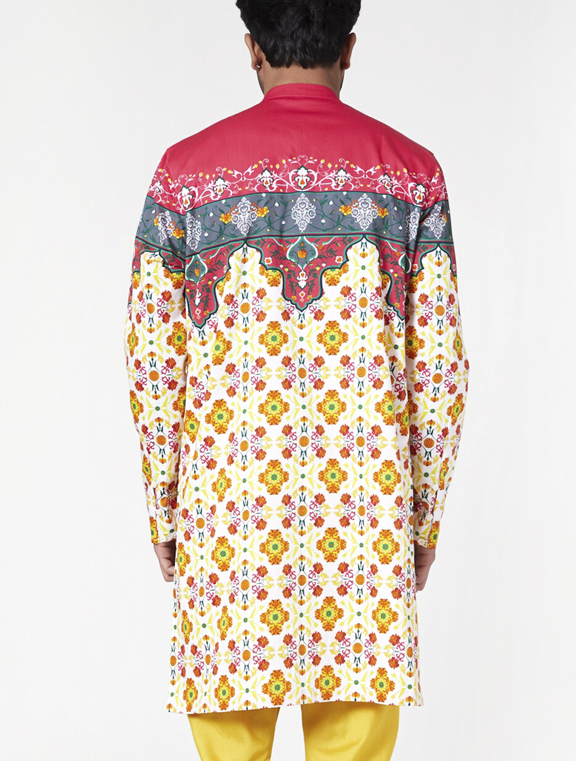 Kashi Printed Kurta Pyjama Back