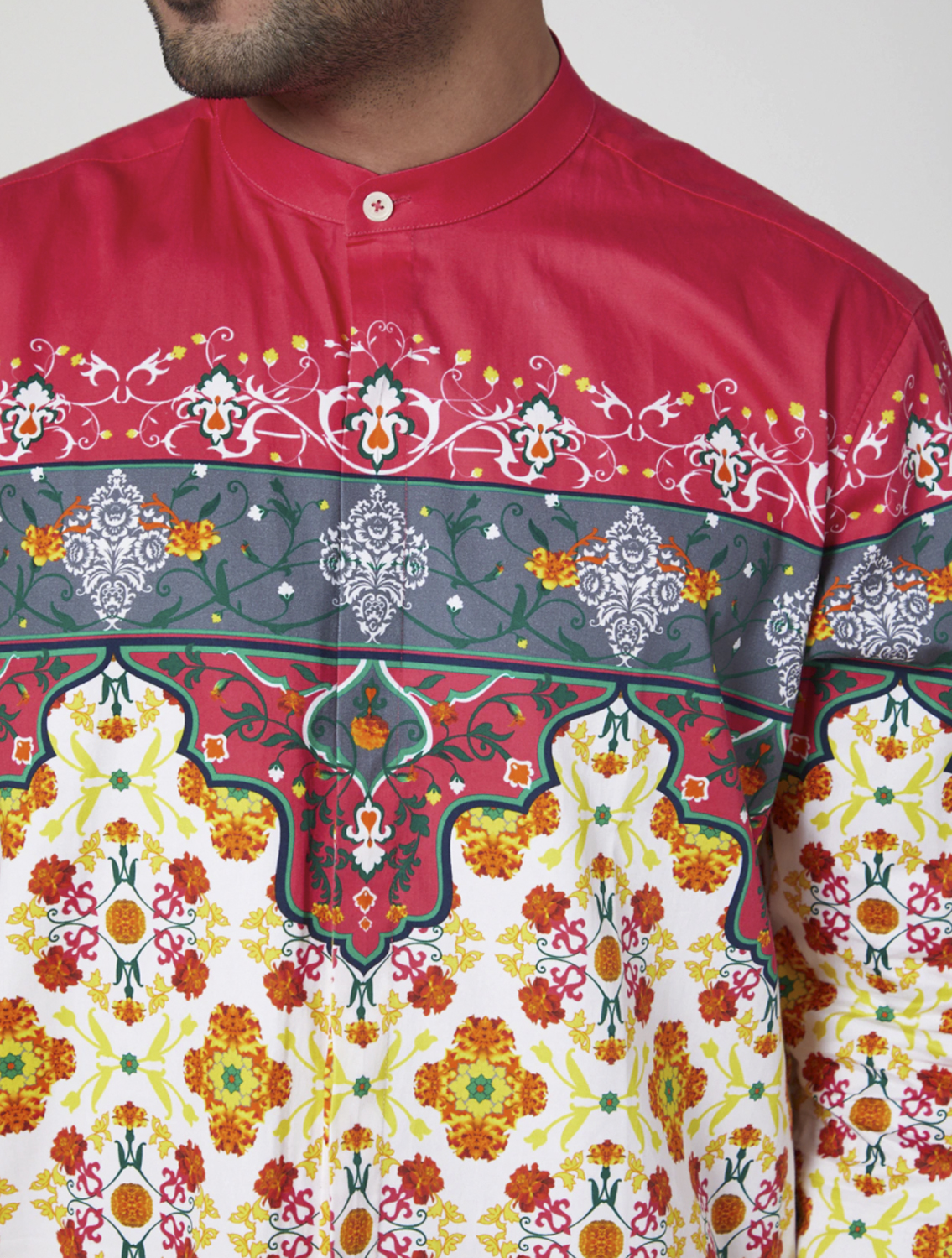 Kashi Printed Kurta Pyjama Zoom