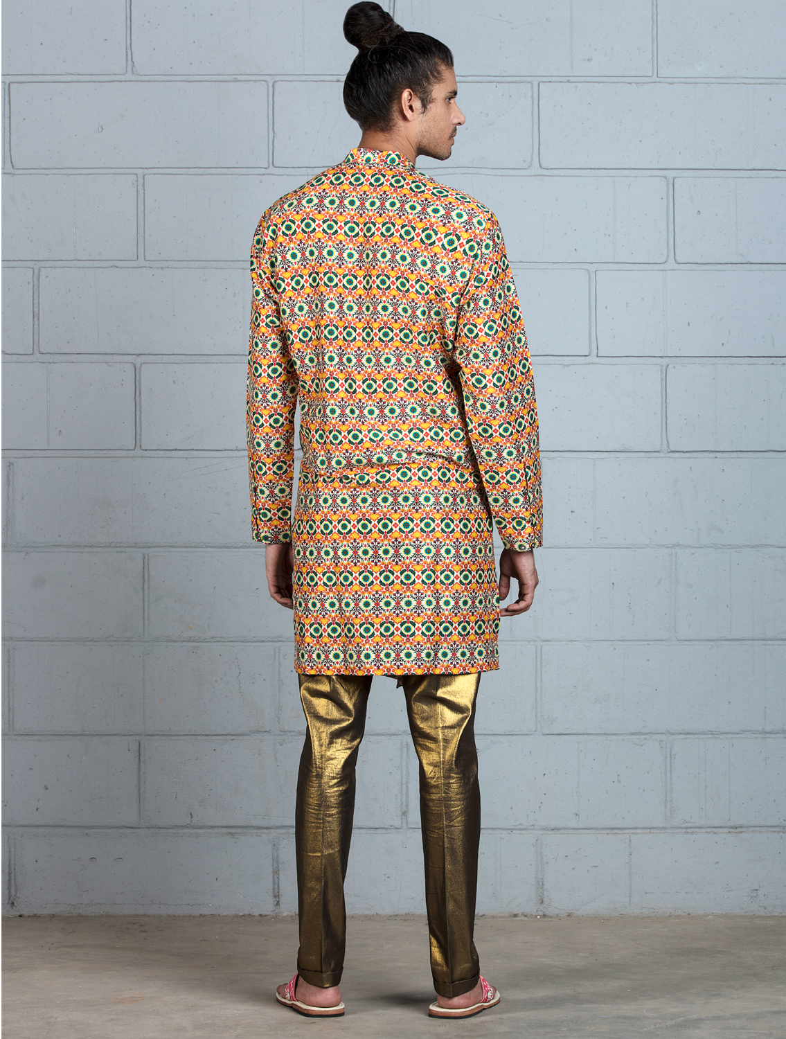 Benares Silk Kurta with placket