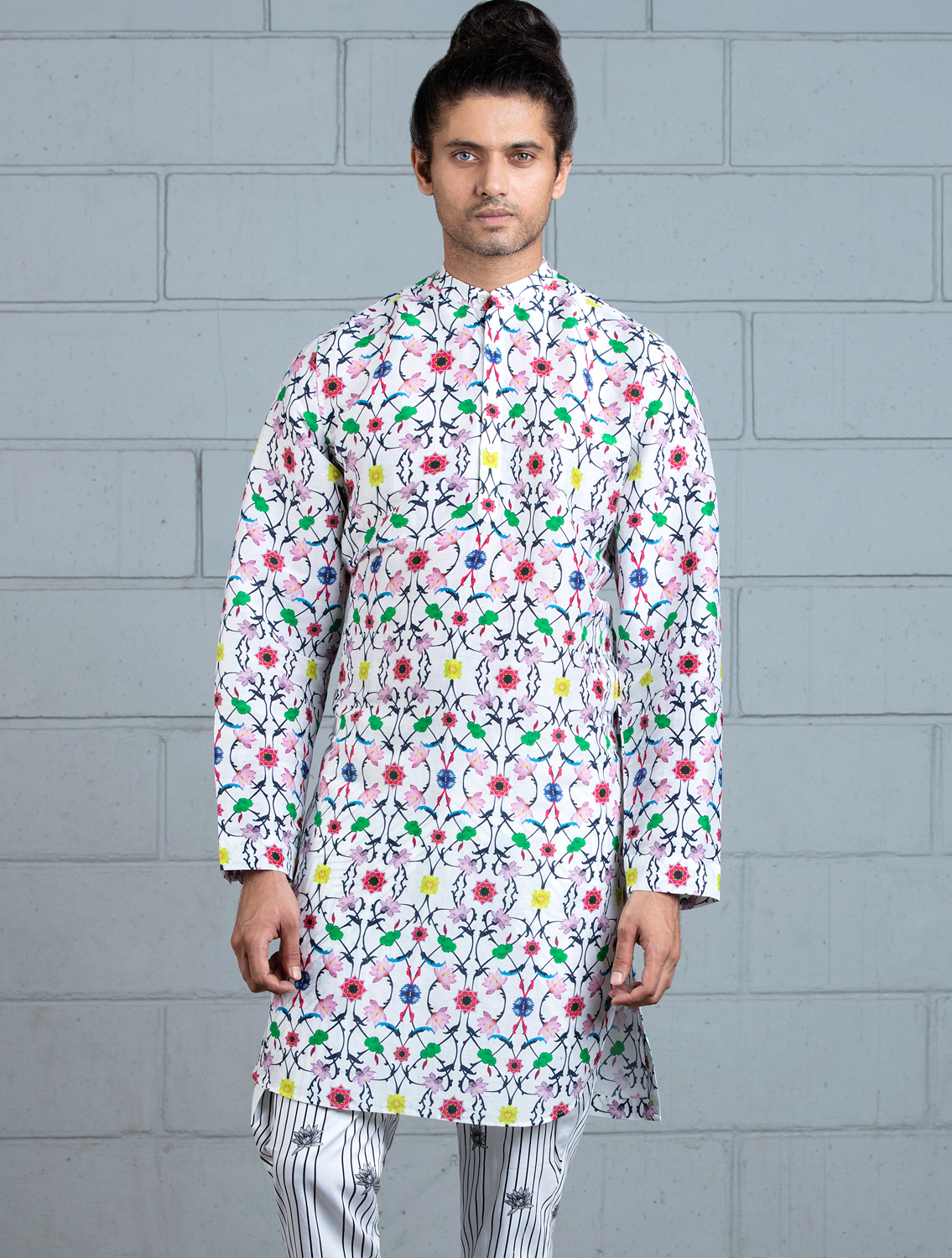 Komol Silk Printed Kurta