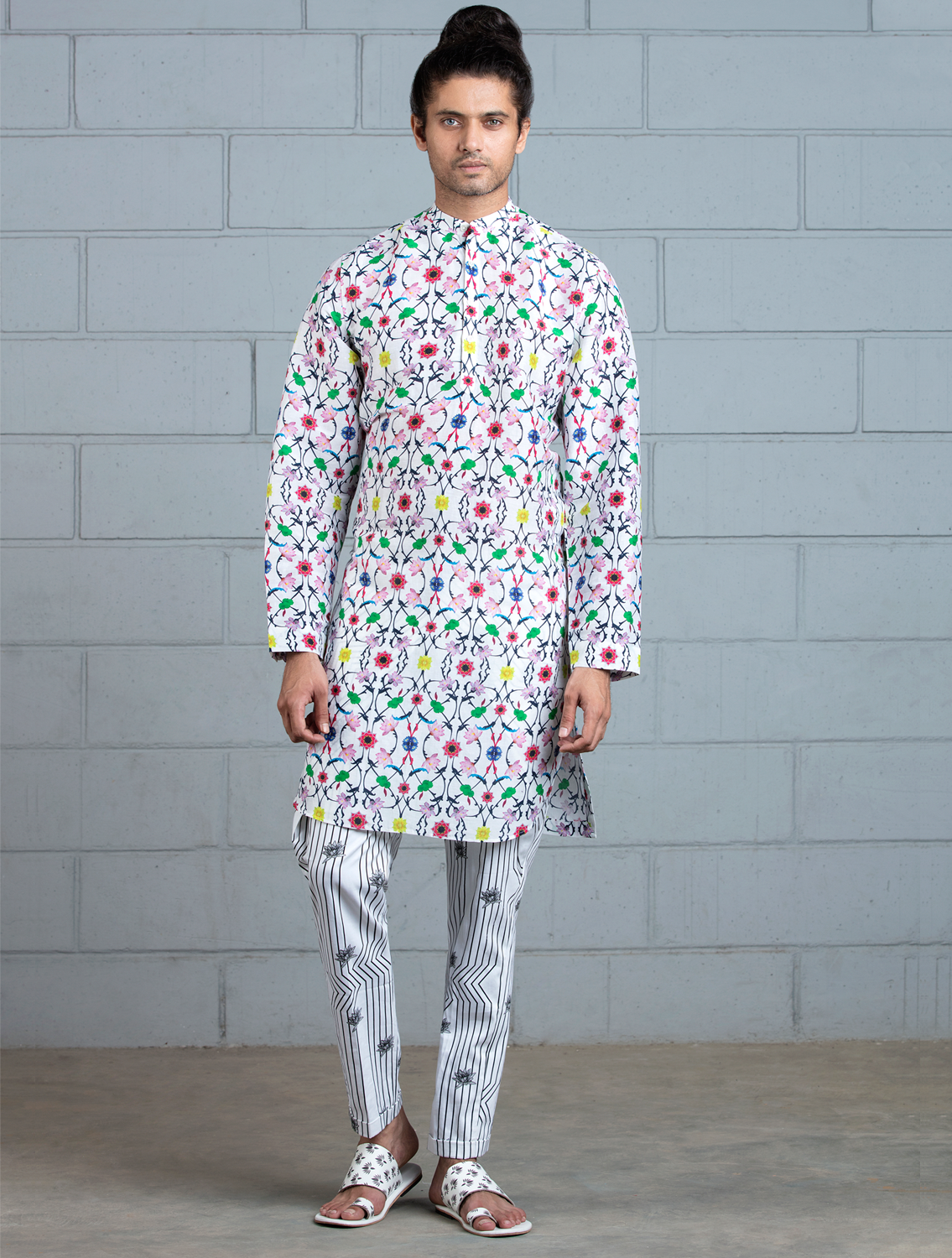 Komol Printed Kurta and Printed Pant Set