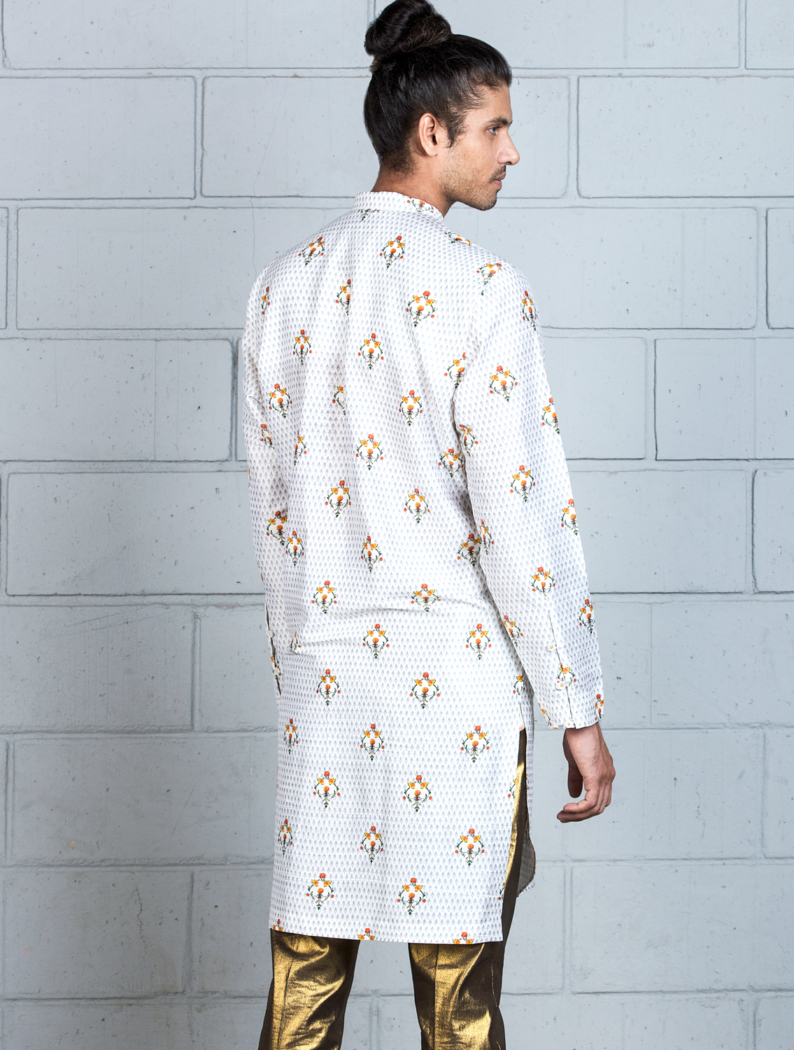 Ustaad Silk Kurta Back