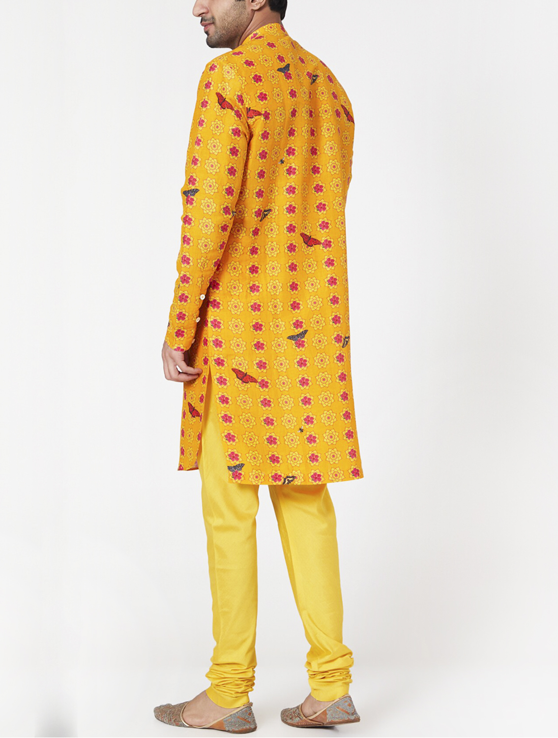 Suryaksh Silk Linen Kurta Pyjama Set