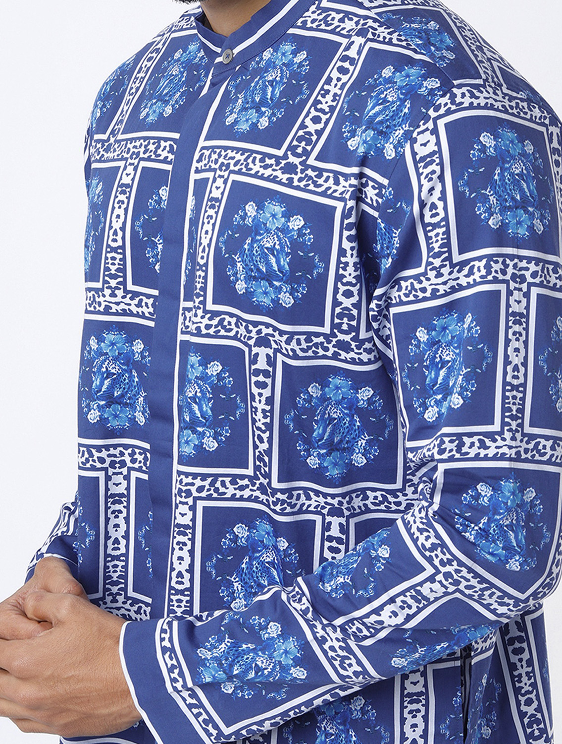 Blueleo Hem Striper Style Long Kurta Pant Set