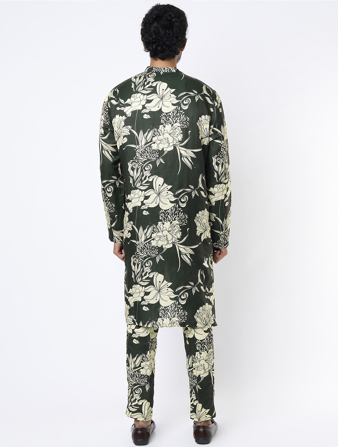 Ekam All-over Printed Silk Kurta Pant Coord Set