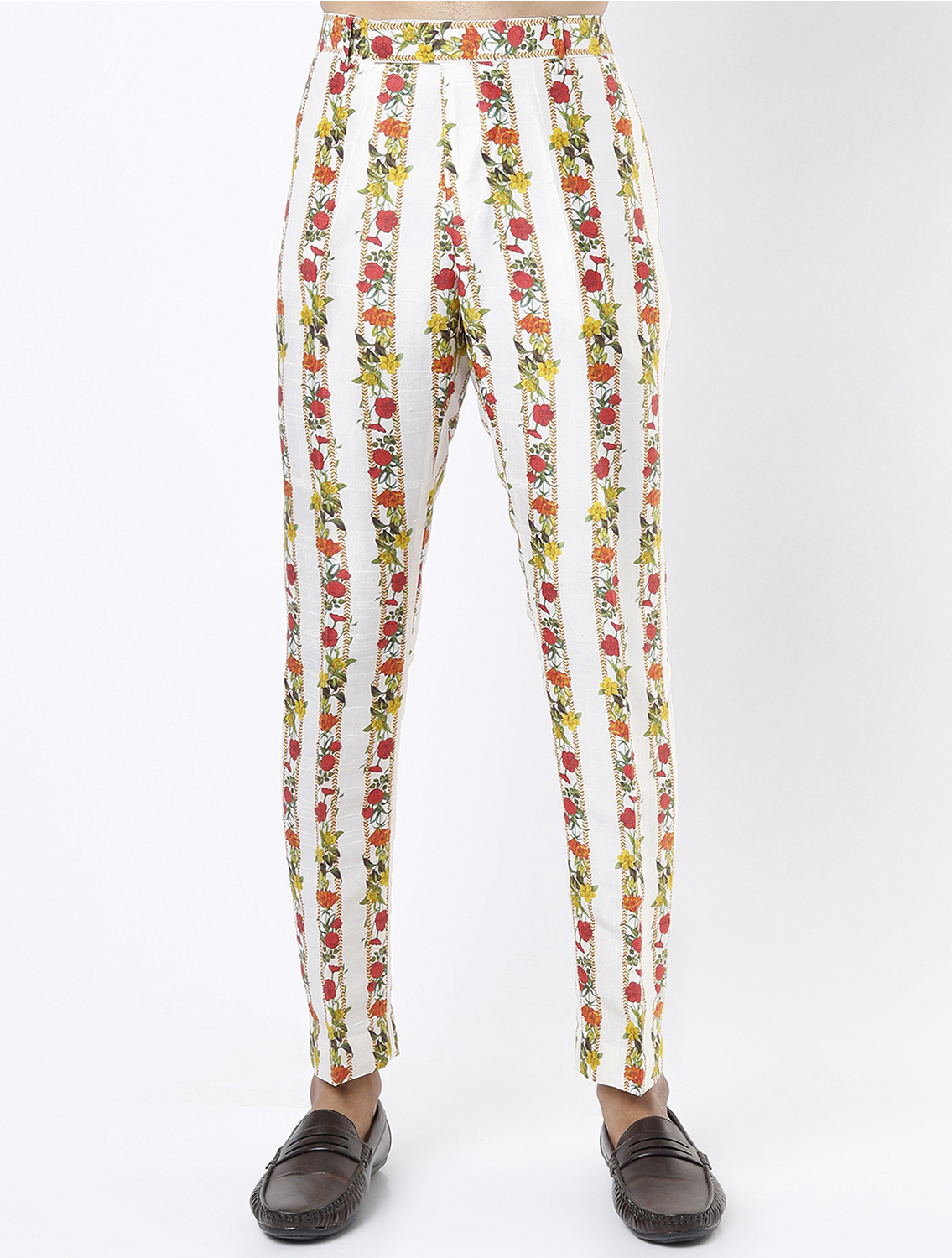 Idris Silk Floral Kurta Pant Set