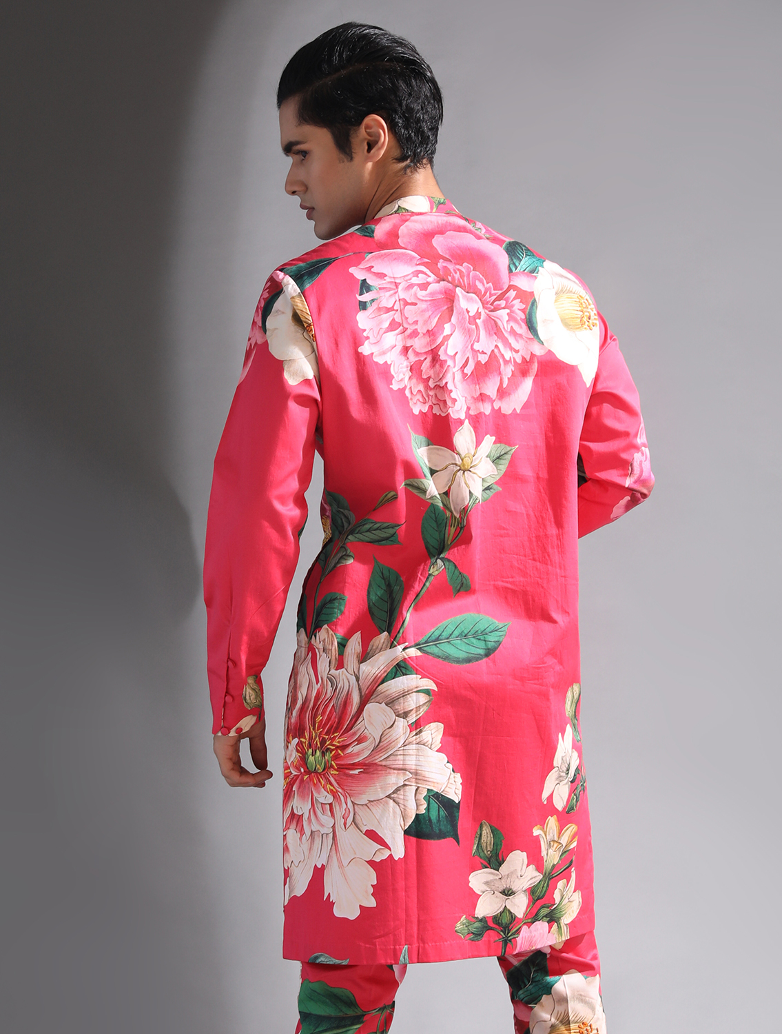 Swayam Red Floral Kurta Pant Set