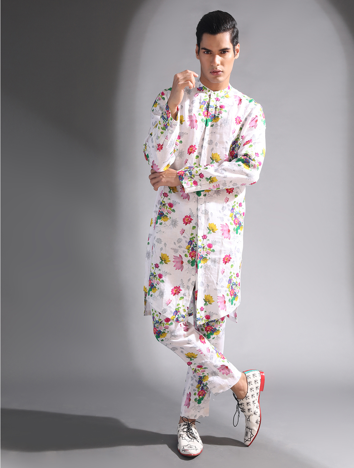 Sakura Printed Linen Coord Set