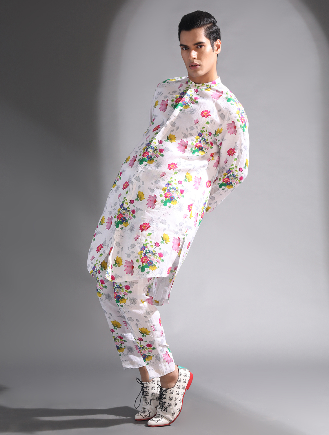 Sakura Linen Kurta Pant Set