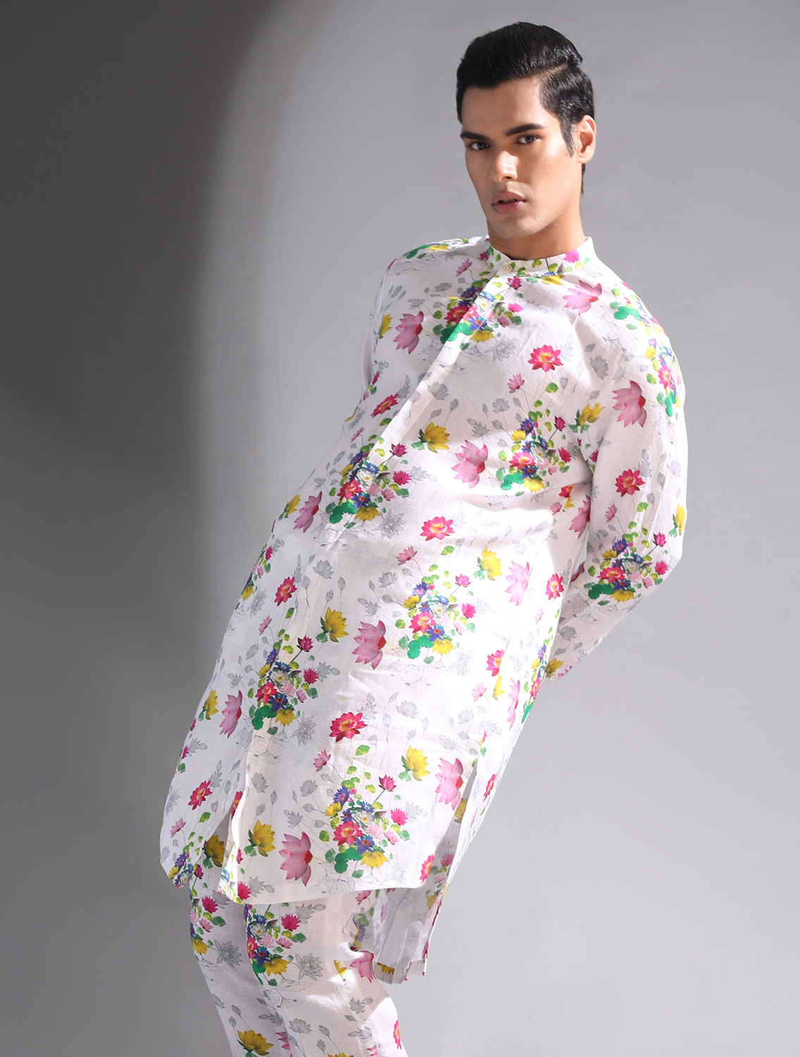 Sakura Linen Kurta Pant Set