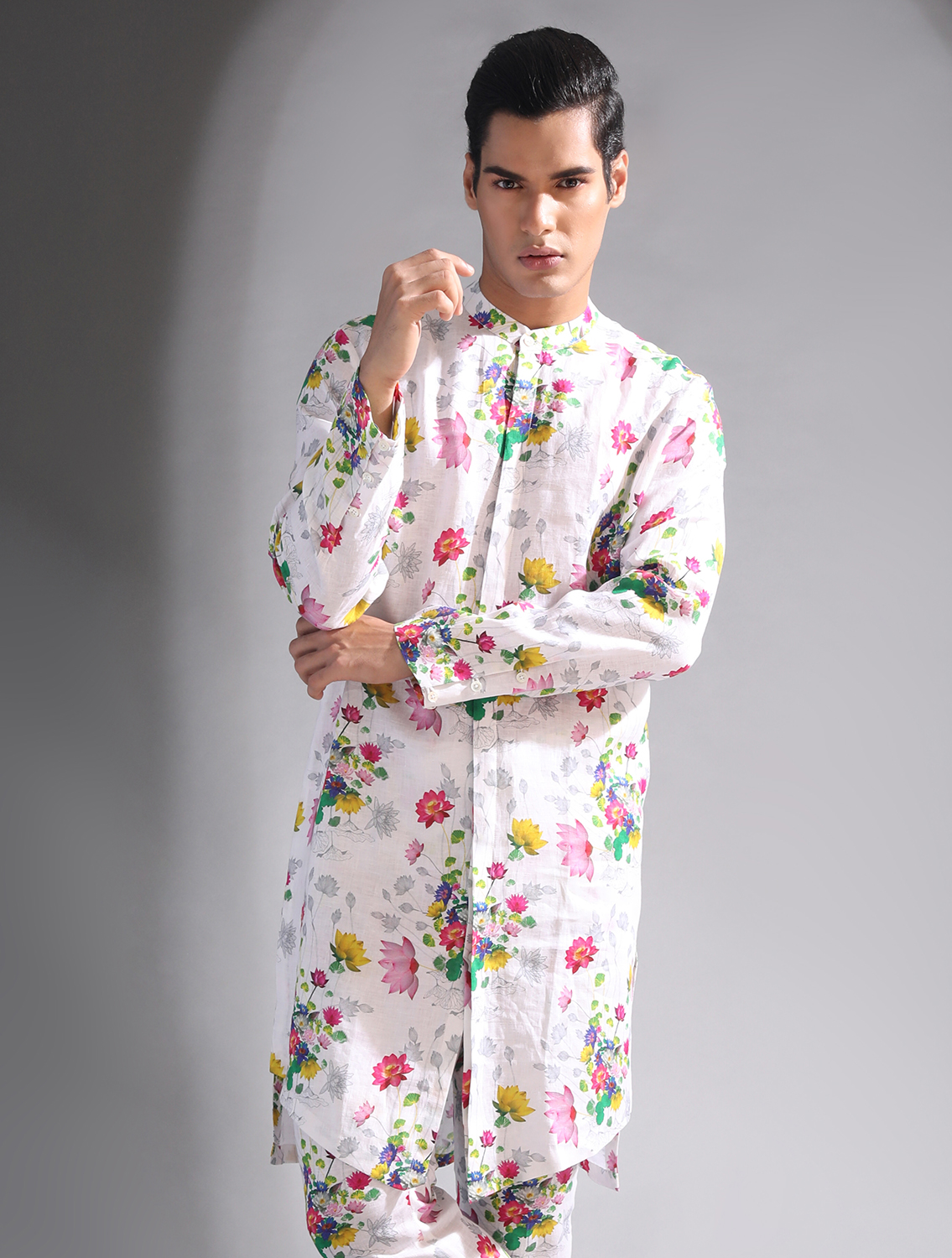 Sakura Linen Kurta Pant Set