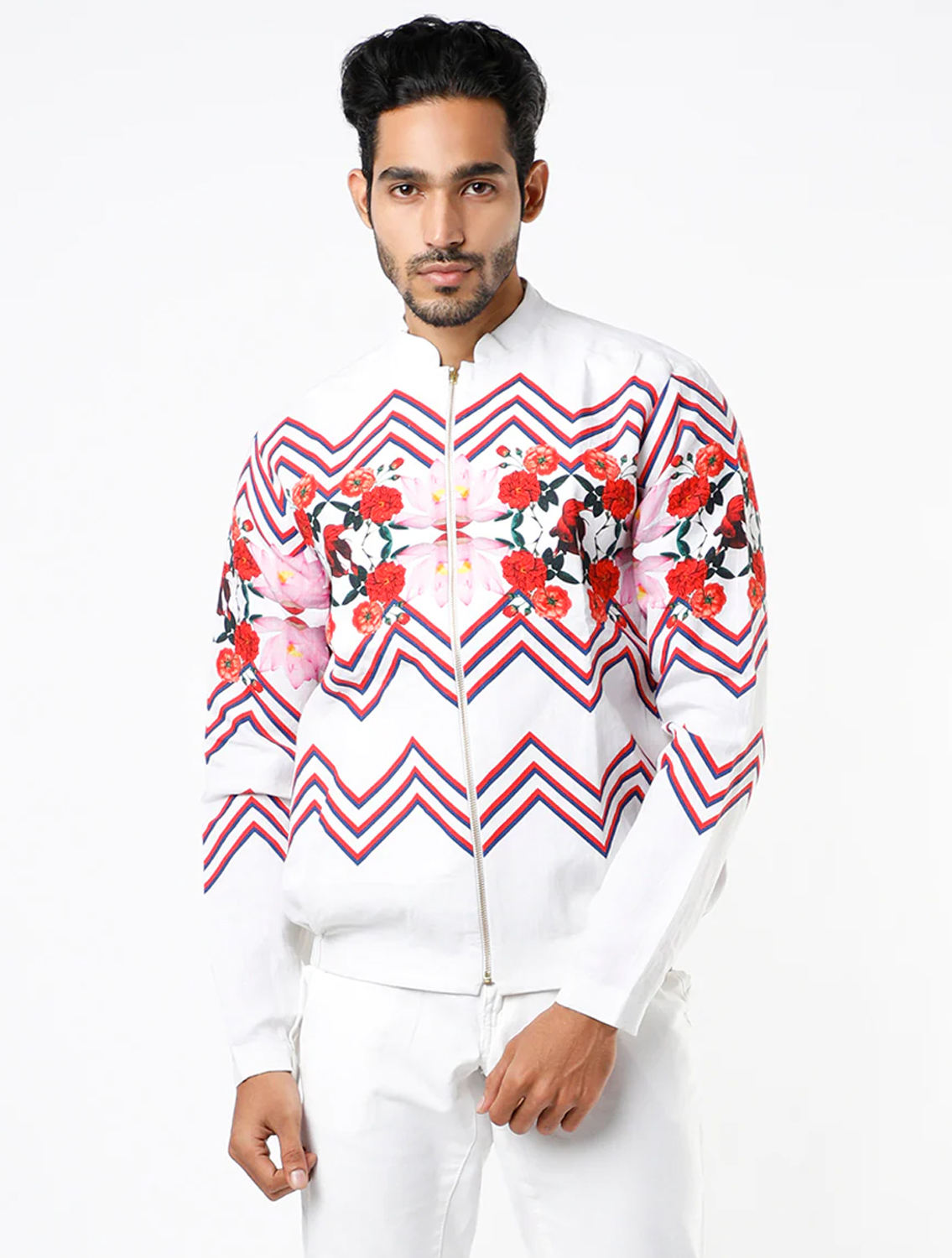 Seazig Linen Bomber Jacket