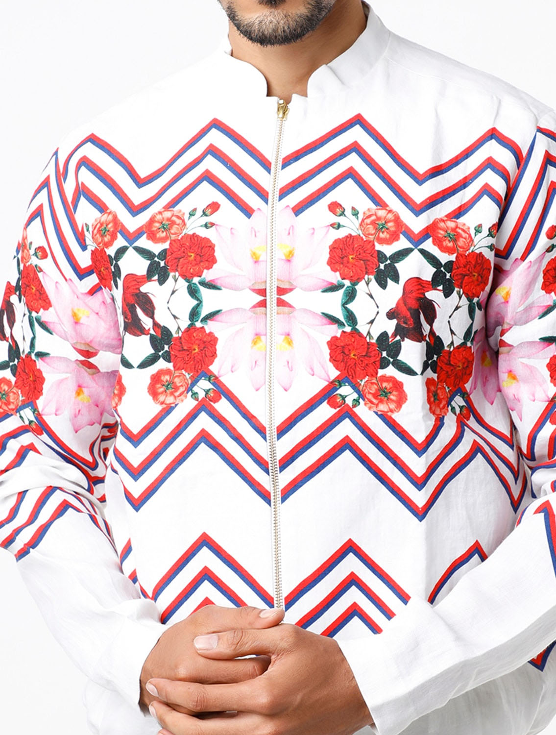 Seazig Linen Bomber Jacket