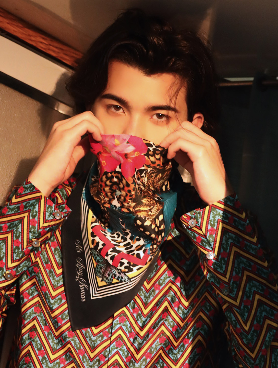 AquaLotus Cotton Scarf