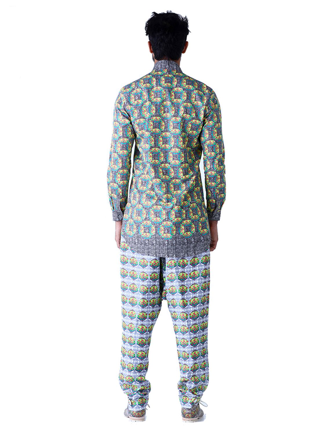 Kronos Printed Angarkha Shirt