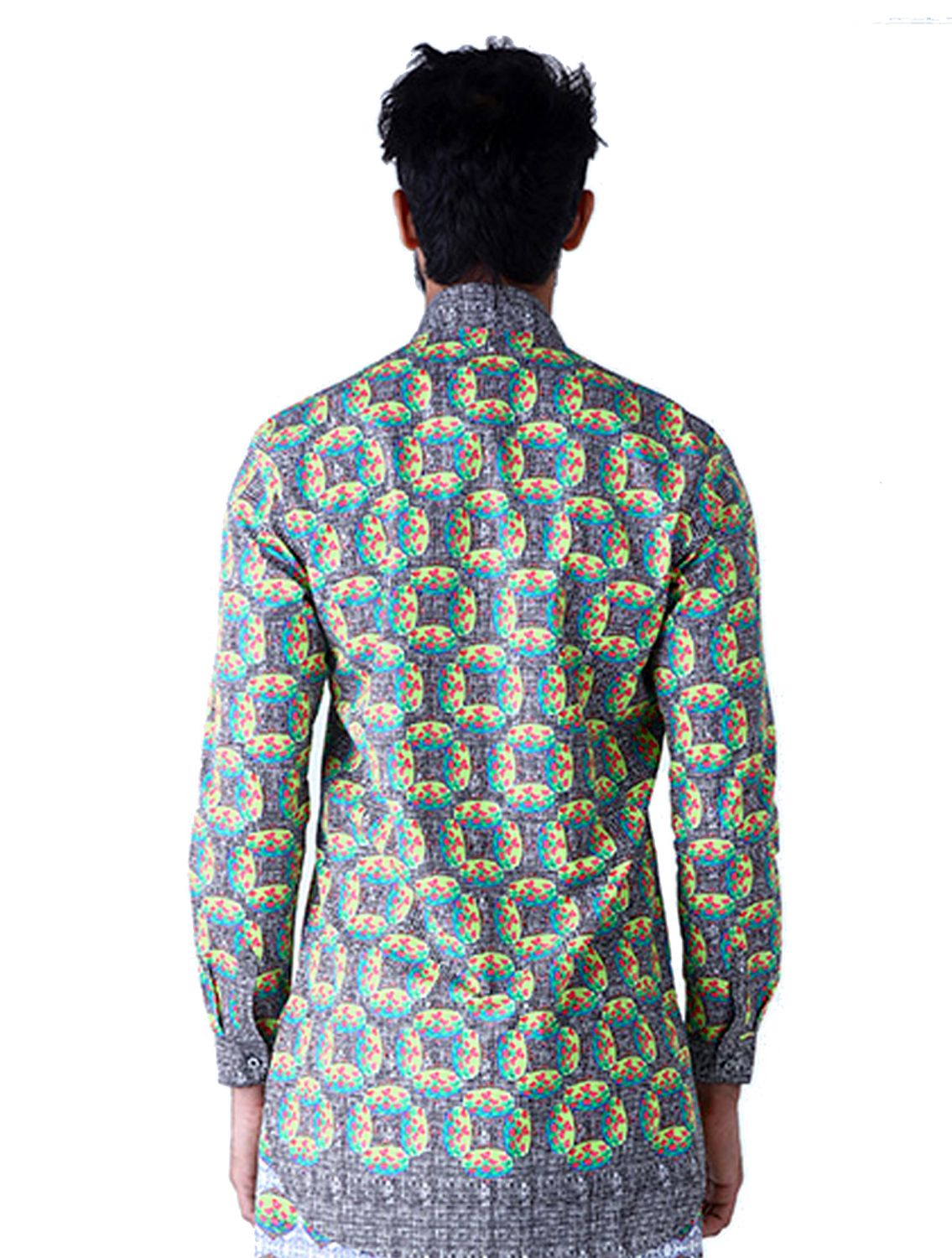 Kronos Printed Angarkha Shirt