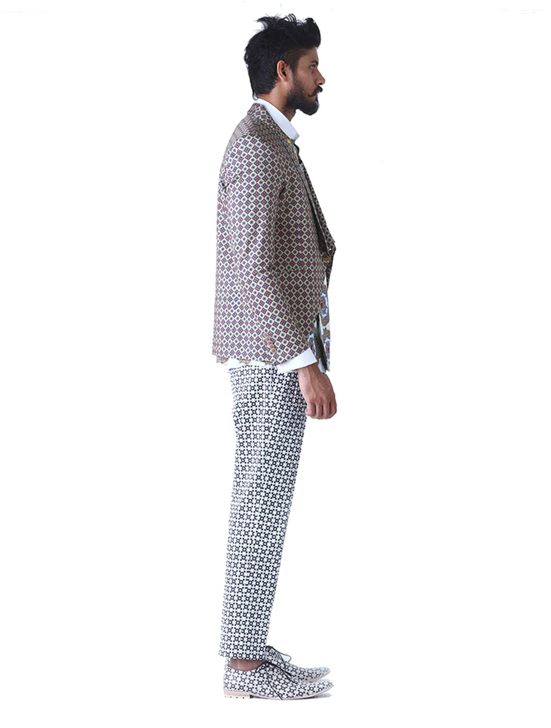 Circle of Life Crop Blazer Side