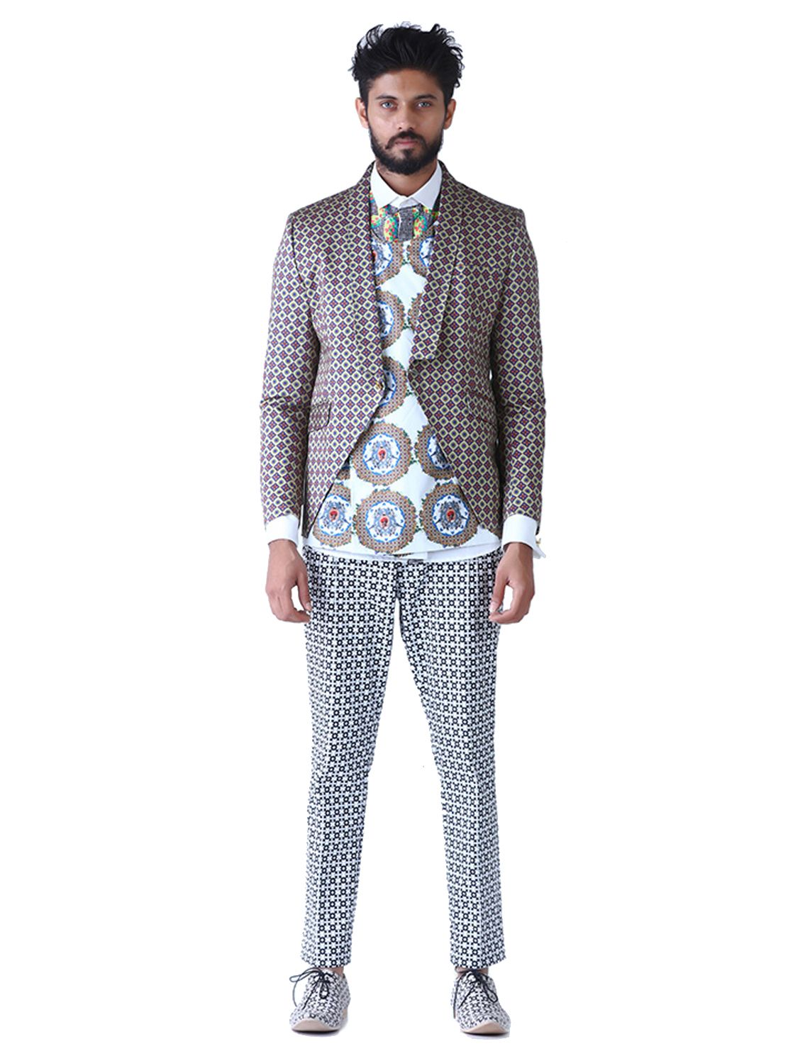 Circle of Life Crop Blazer Full