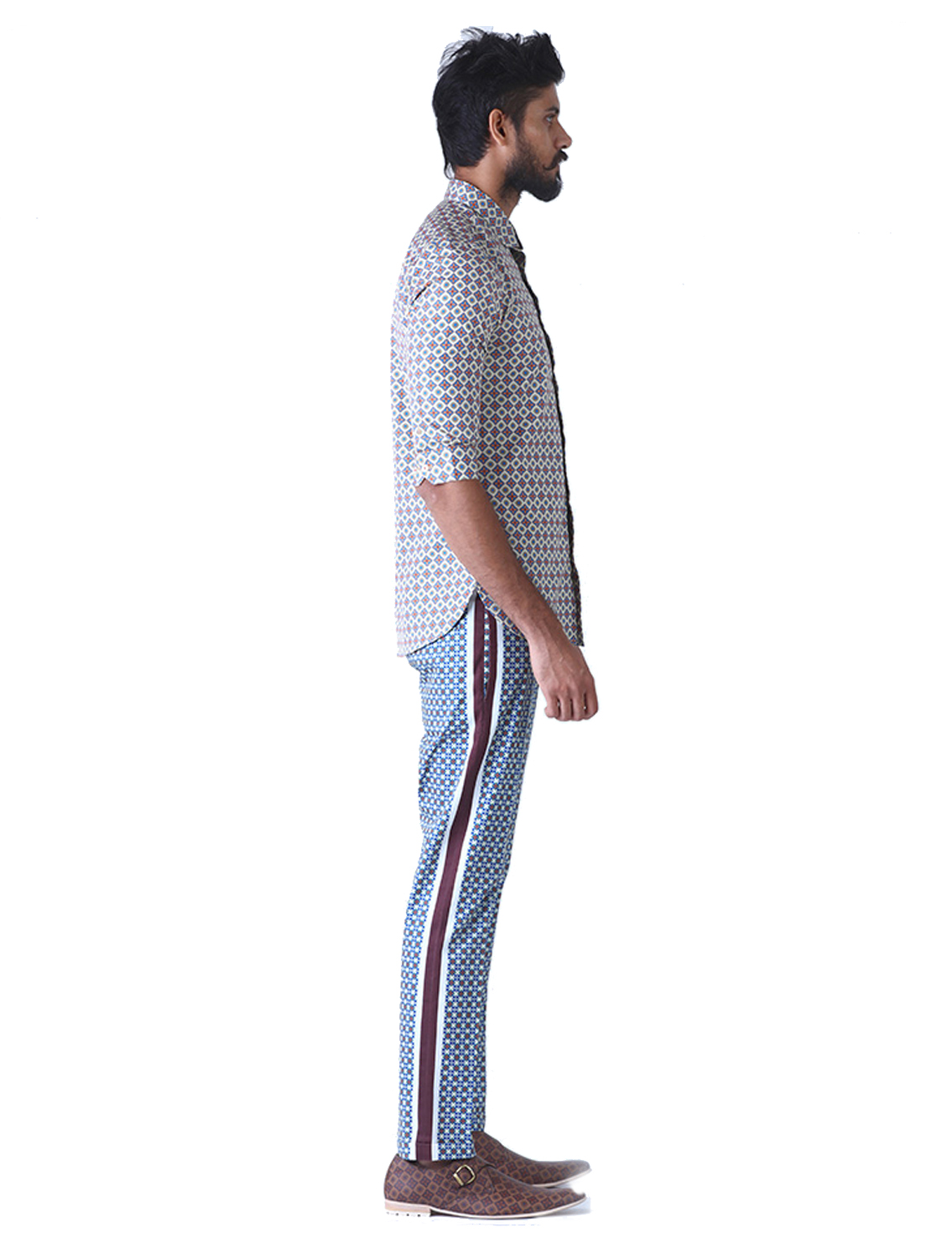 Indo Brown Printed Shirt