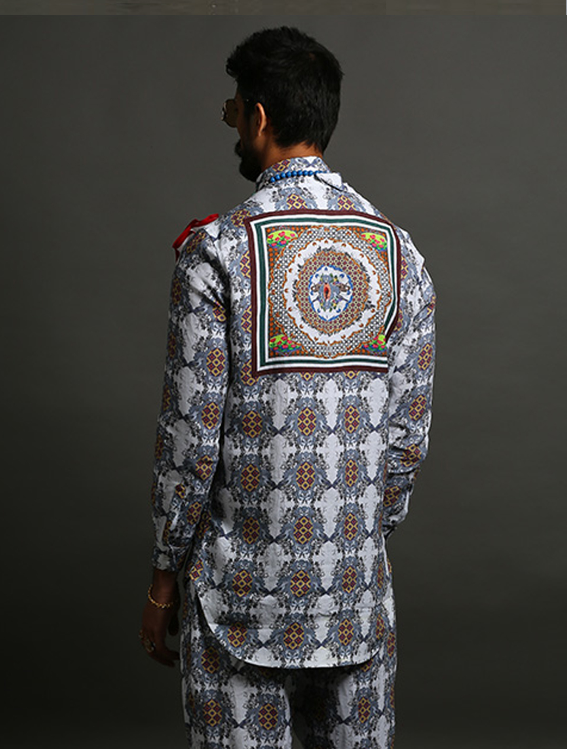 Kaleido Lotus Cowl Shirt Back