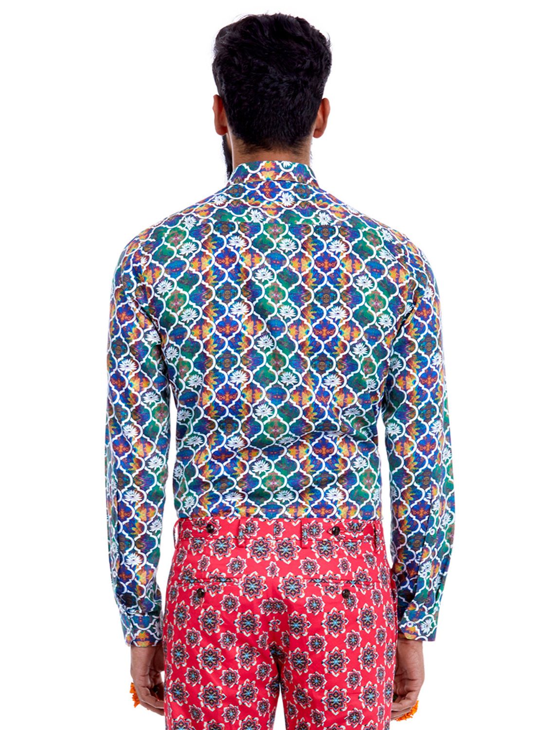 Shirt in all over Jali print