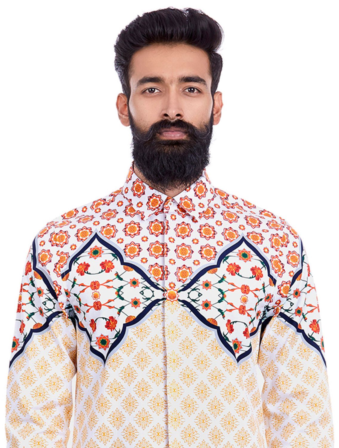 Shirt in all over Ashwamedh print