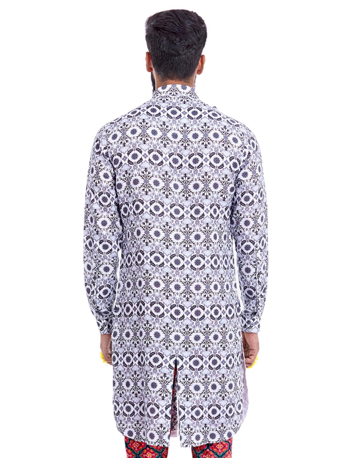 Sanskrit Printed Linen Kurta