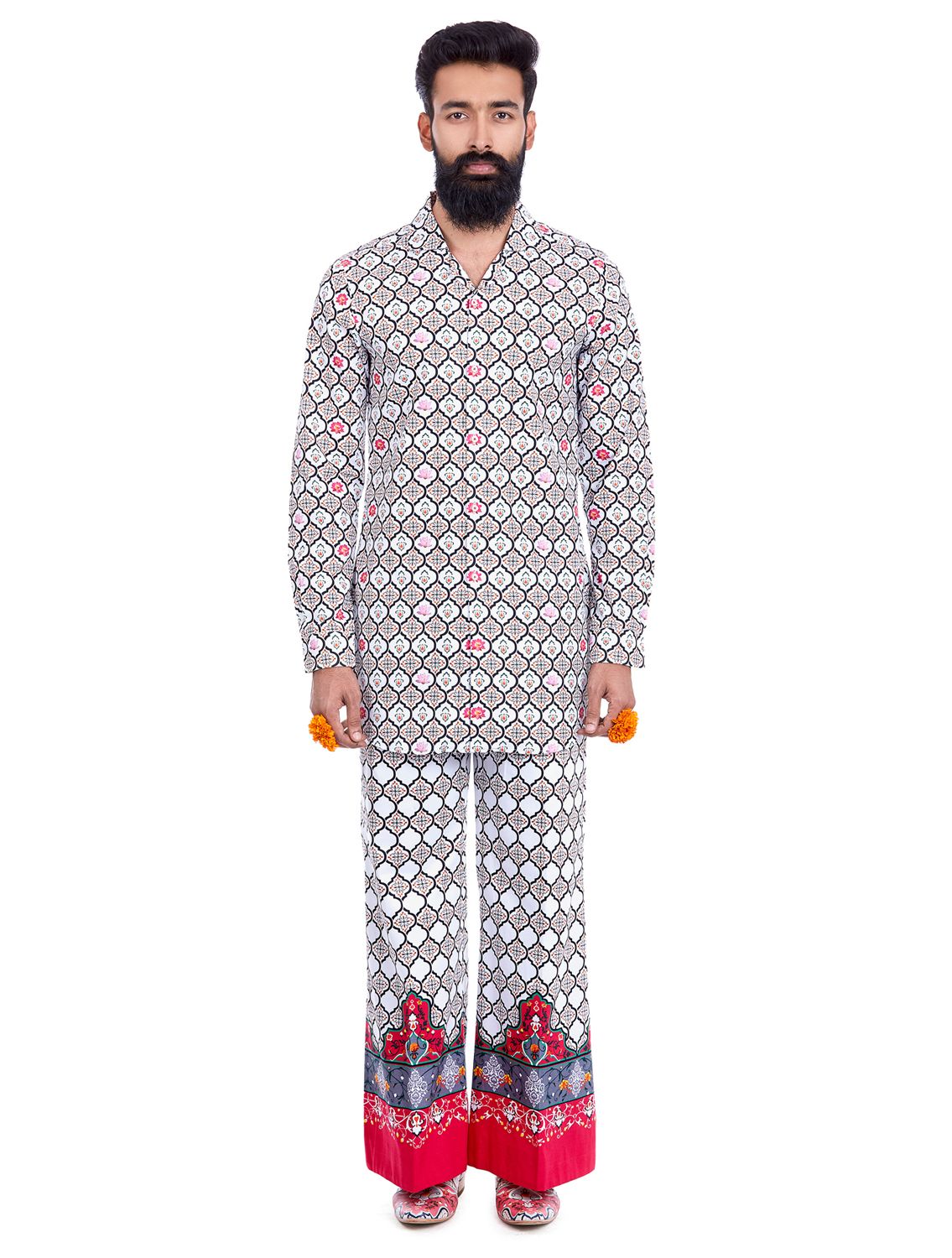 Shirt in all over Maharajah print