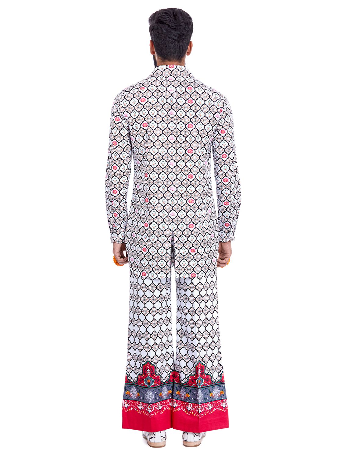 Guru Printed Flared Trousers