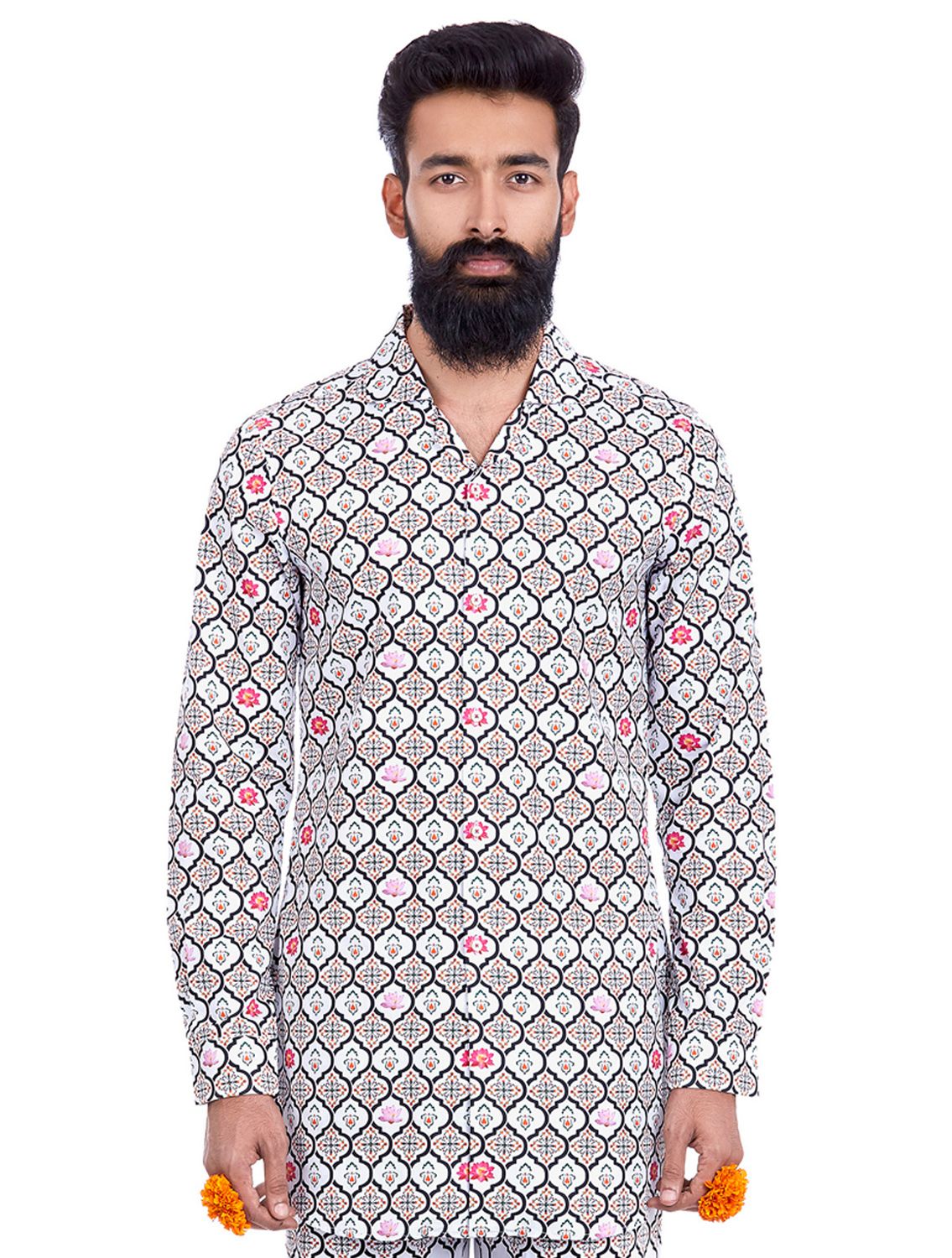 Shirt in all over Maharajah print