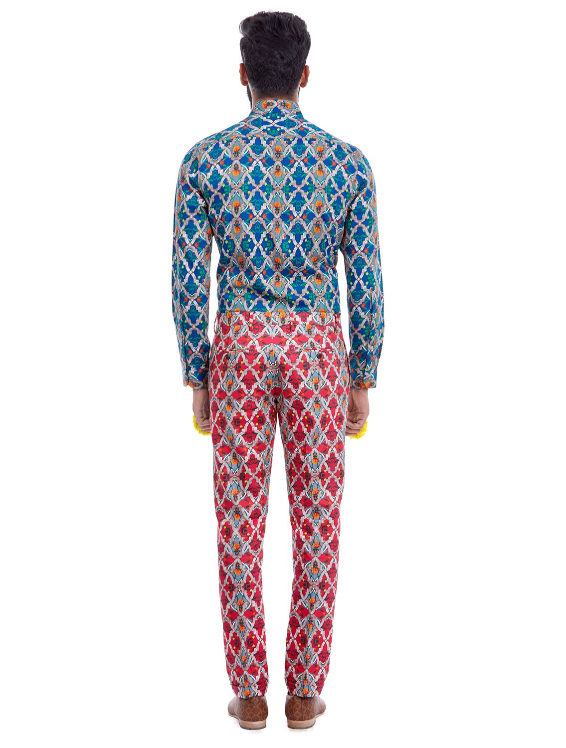 Prayag Jali Printed Trousers