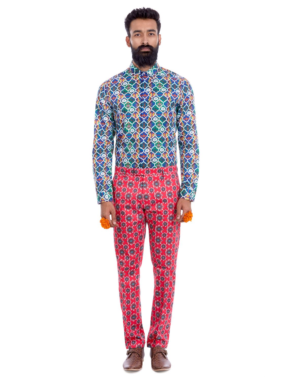 Geom Kamal Printed Trousers