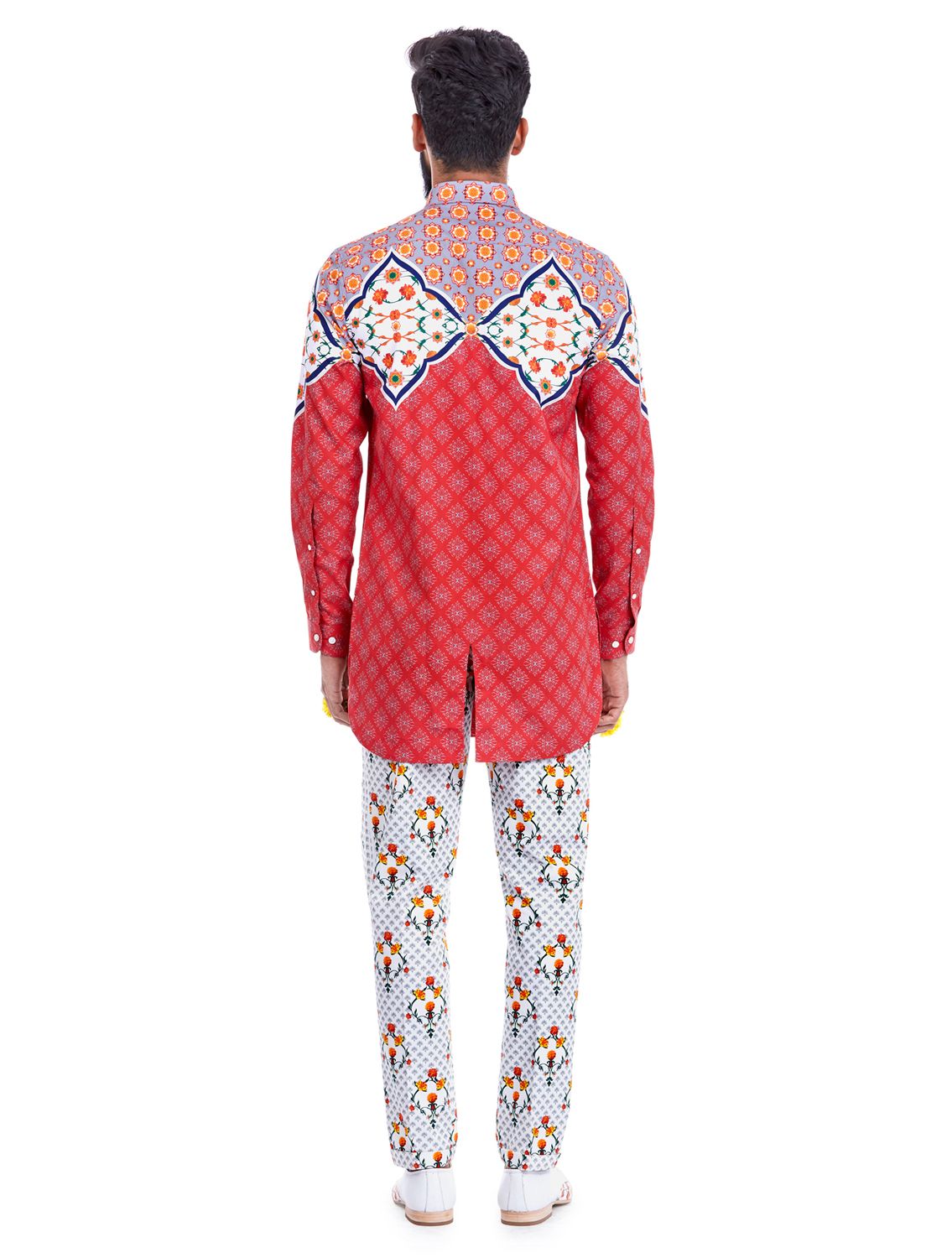 Pandit Printed Wrap Trousers