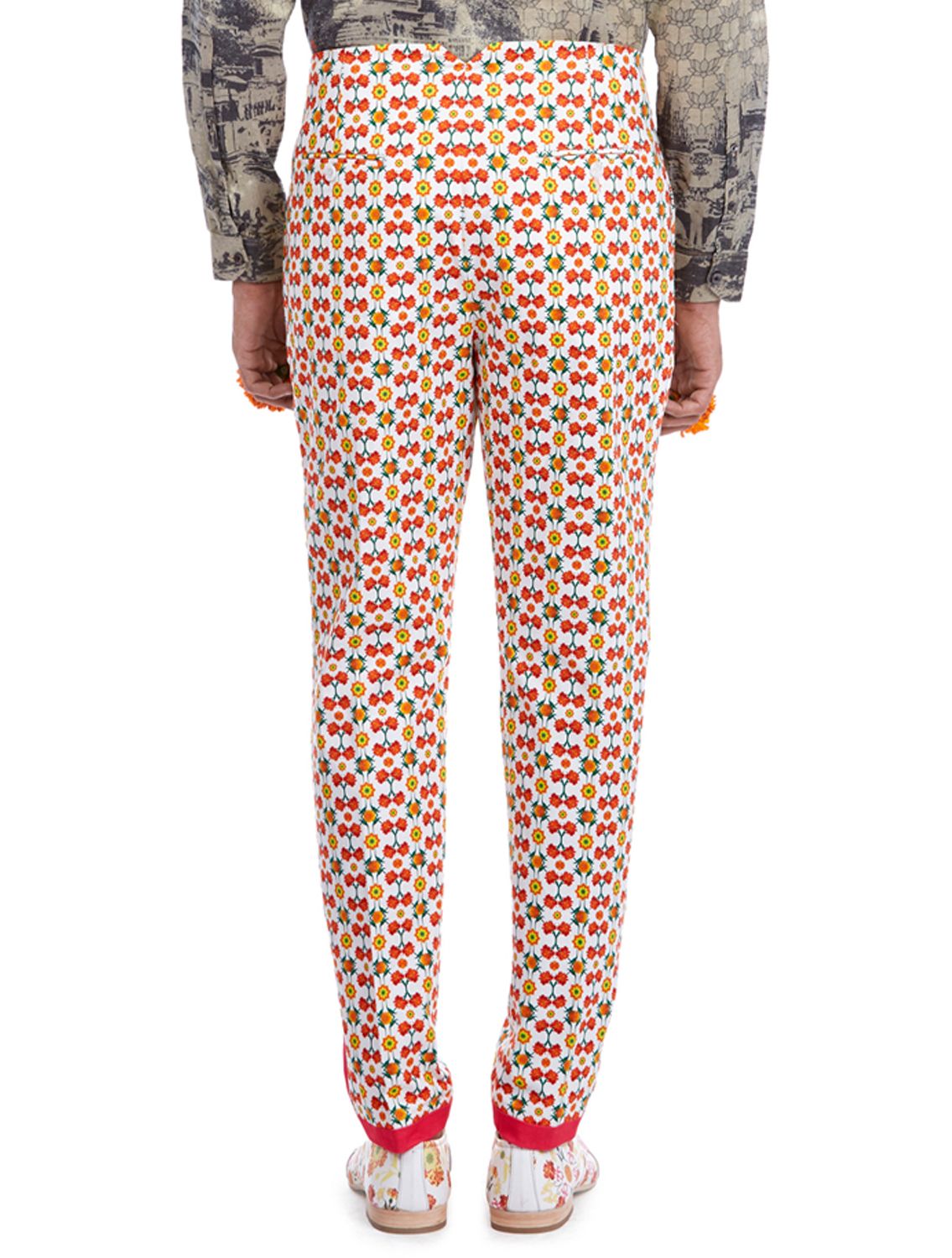 Assi Broad-Waist Printed Trousers