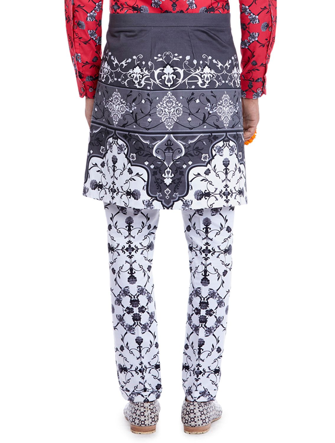 Awadh Printed Kilt Trousers
