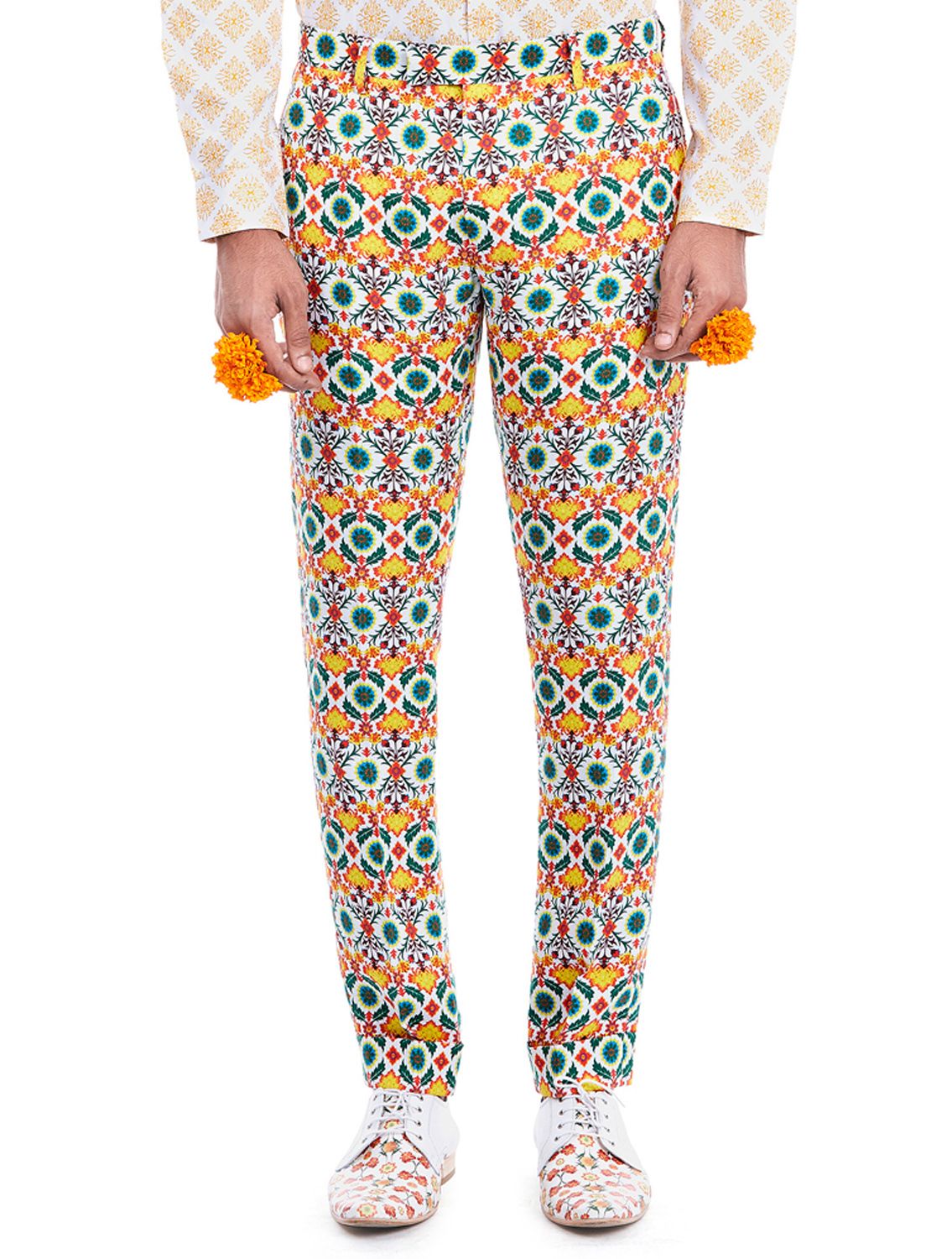 Seeker Linen Printed Trousers