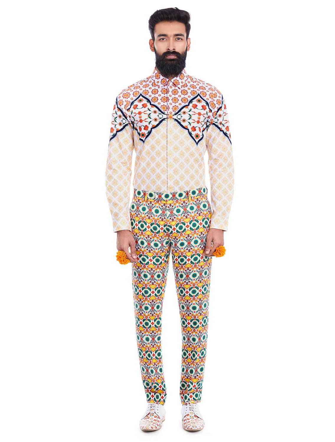 Seeker Linen Printed Trousers