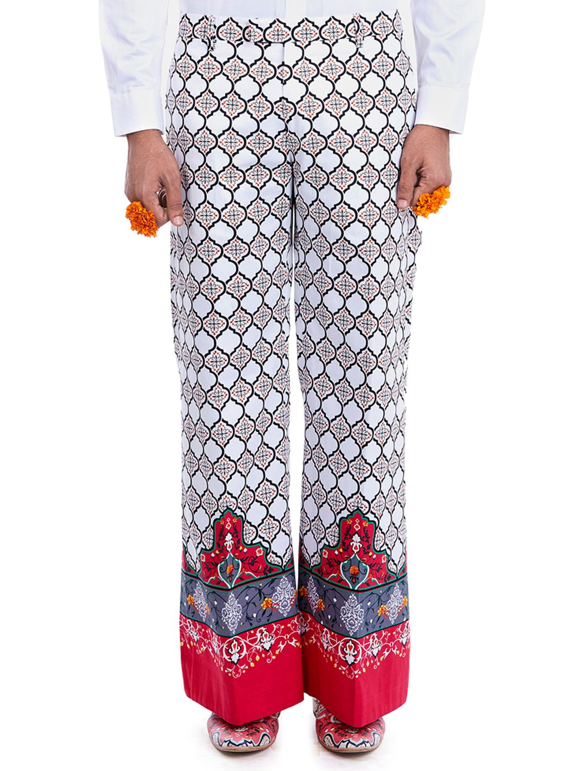 Guru Printed Flared Trousers