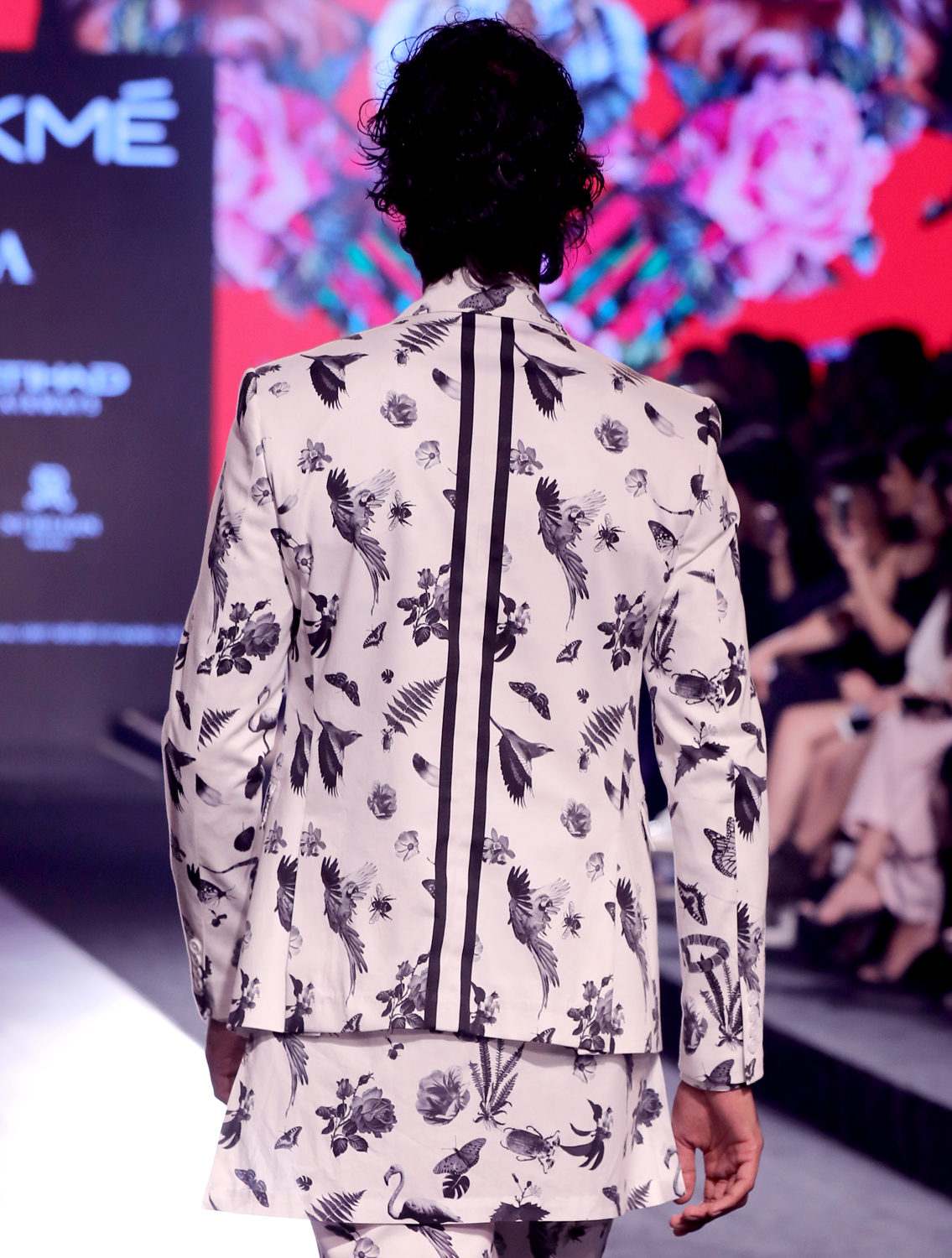 Bengal Printed Blazer Back