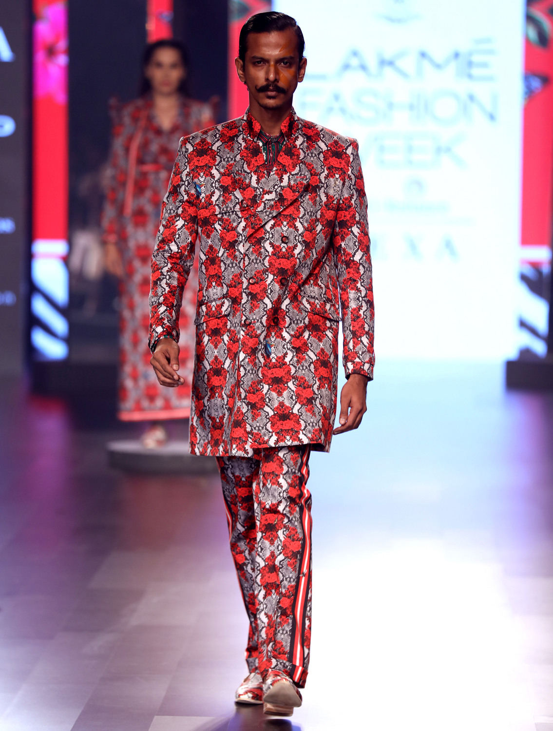 Forest Printed Trenchcoat Full