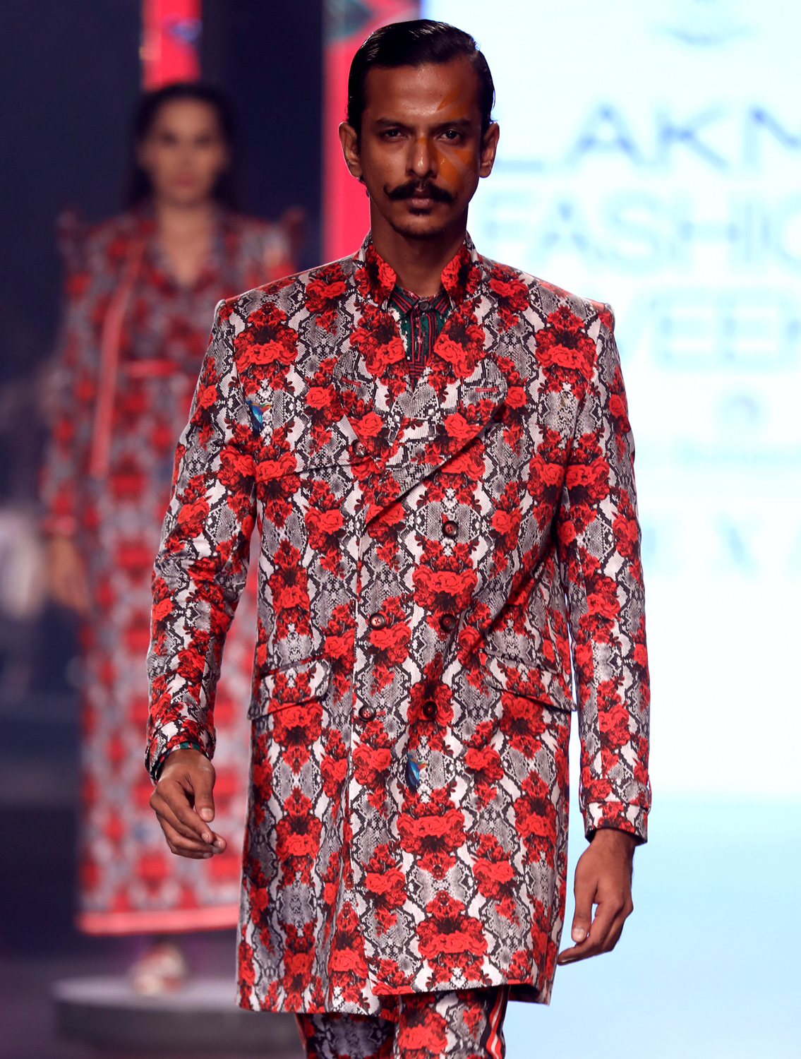 Forest Printed Trenchcoat