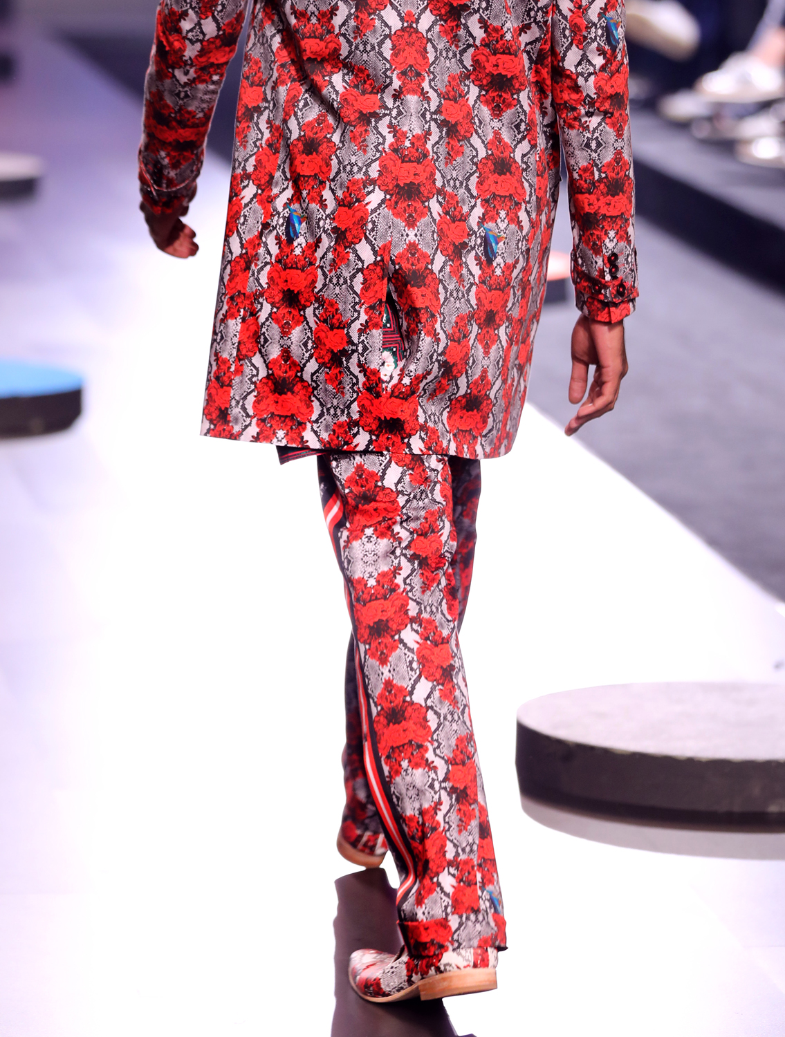 Forest Double Breasted All-over Printed Trenchcoat