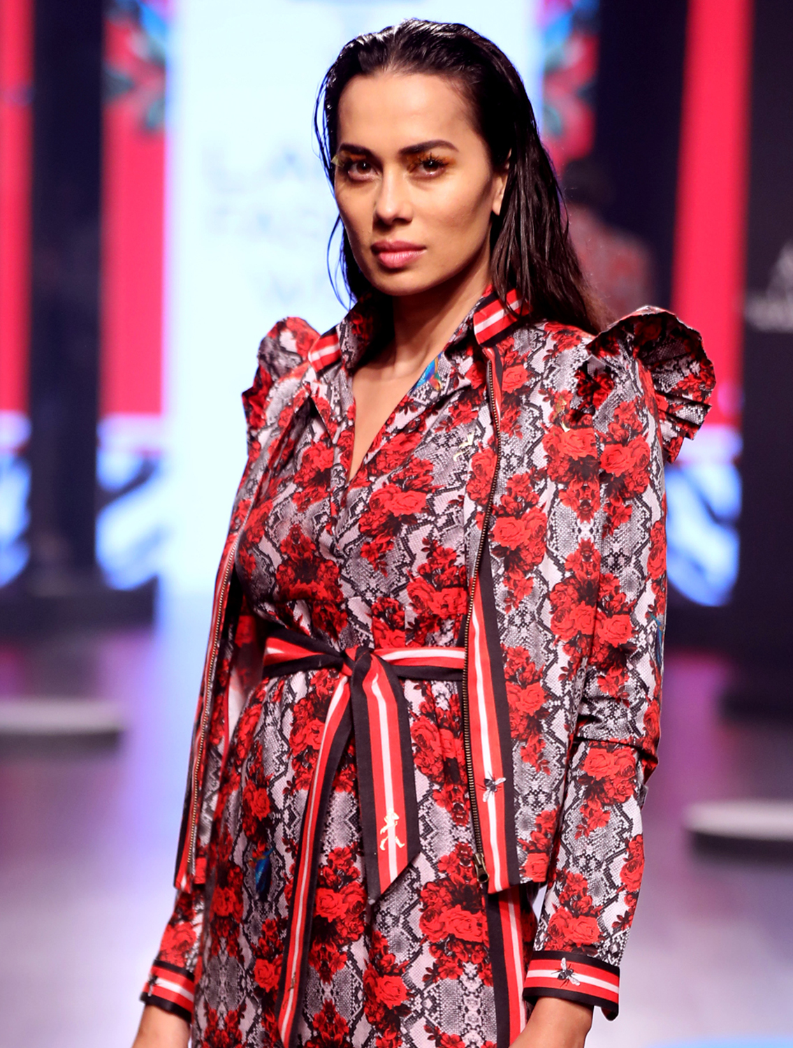 Wolverine Ruffled Shoulder Bomber Jacket Front