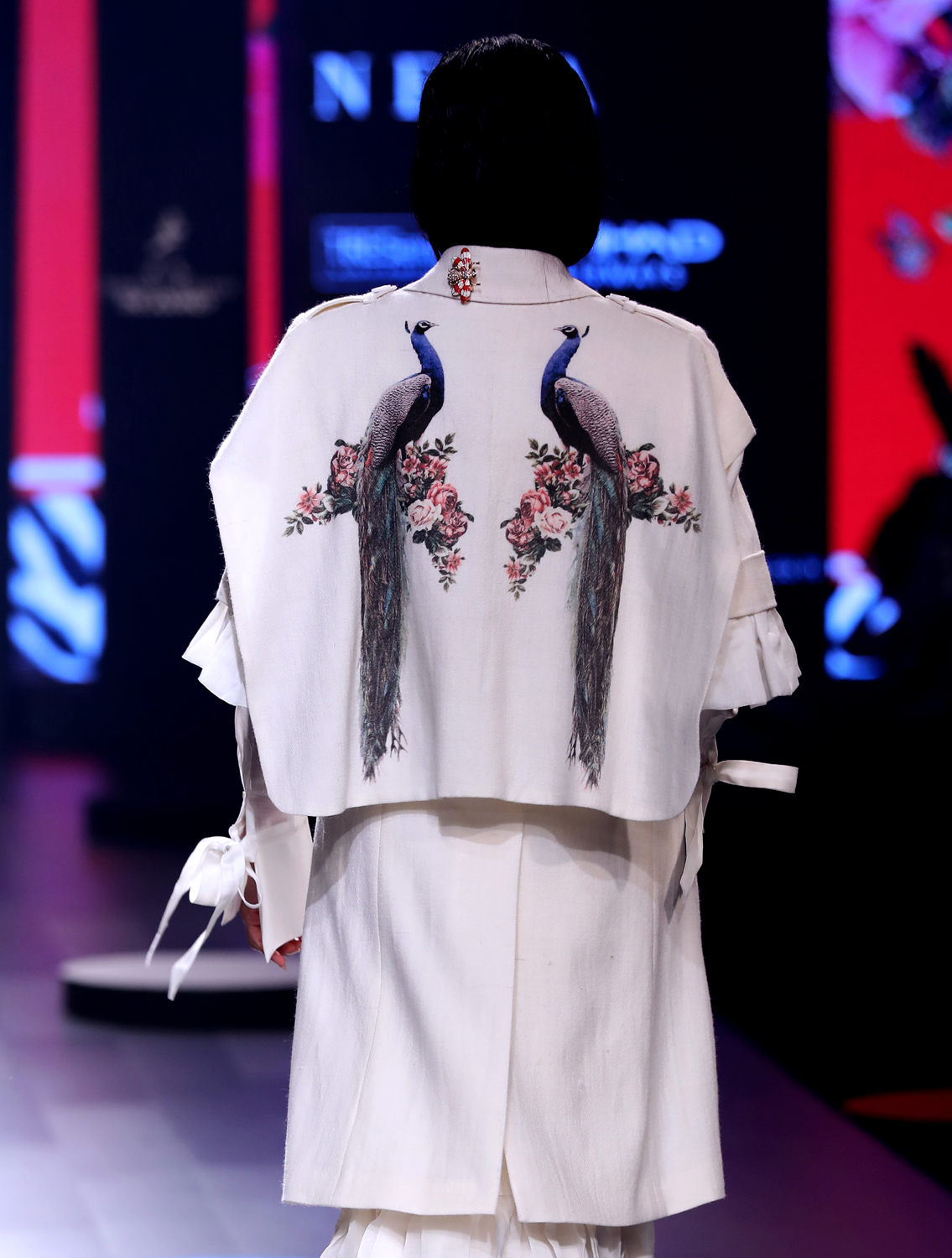 Pardus Merino Wool Trenchcoat Peacock