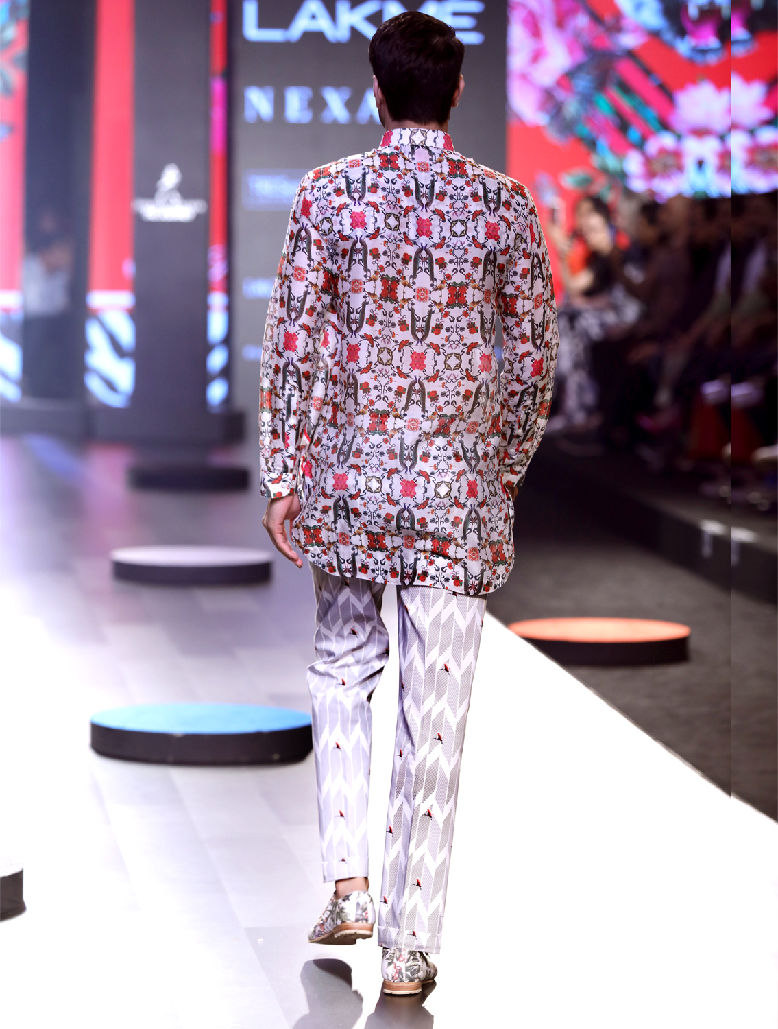 Manas All-over Printed Handloom Cotton Cowl Shirt