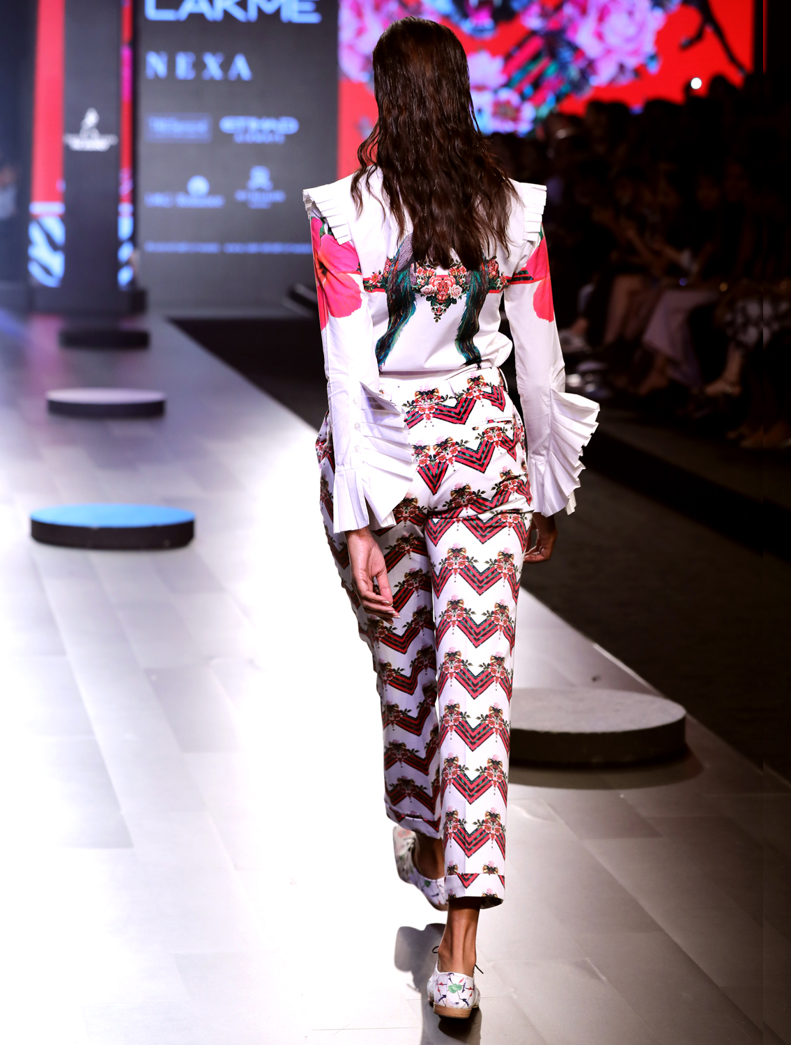 Leo Chevron Printed Pants Back