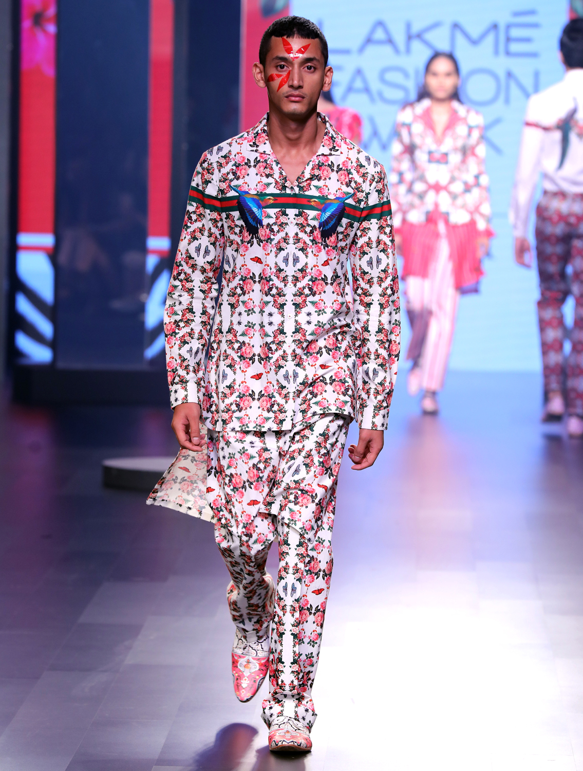 Hyena Printed Kilt Trousers