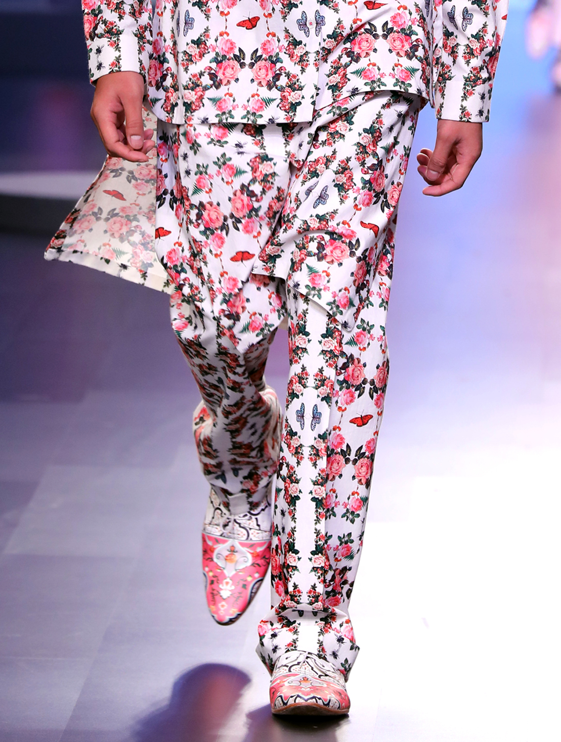 Hyena Printed Kilt Trousers